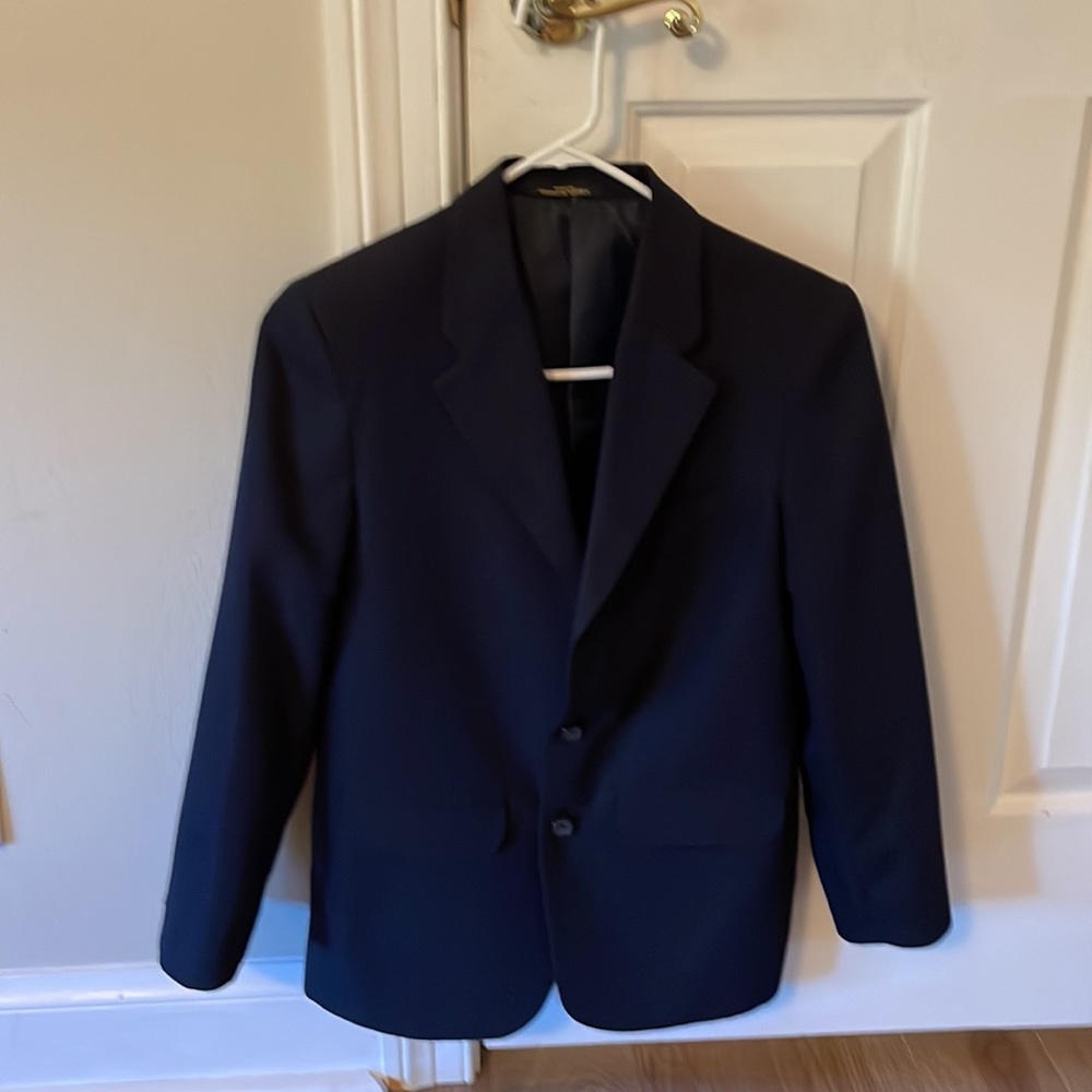 Navy blue classic blazer, boys size 14